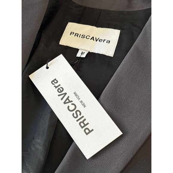 PRISCAVera Mini Jacket Dress in Charcoal Medium Womens Mini Blazer - Picture 8 of 12